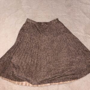 Ann Taylor Brown A-Line Skirt